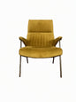 ARTSOME Coach House Collection Mustard Velvet High Backed Chair F27499