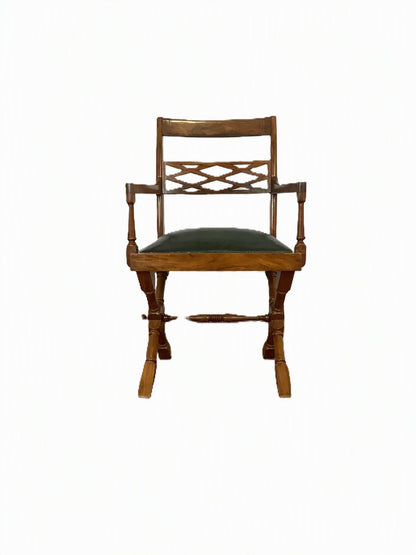 X Frame Campaigne Style Chair F27501