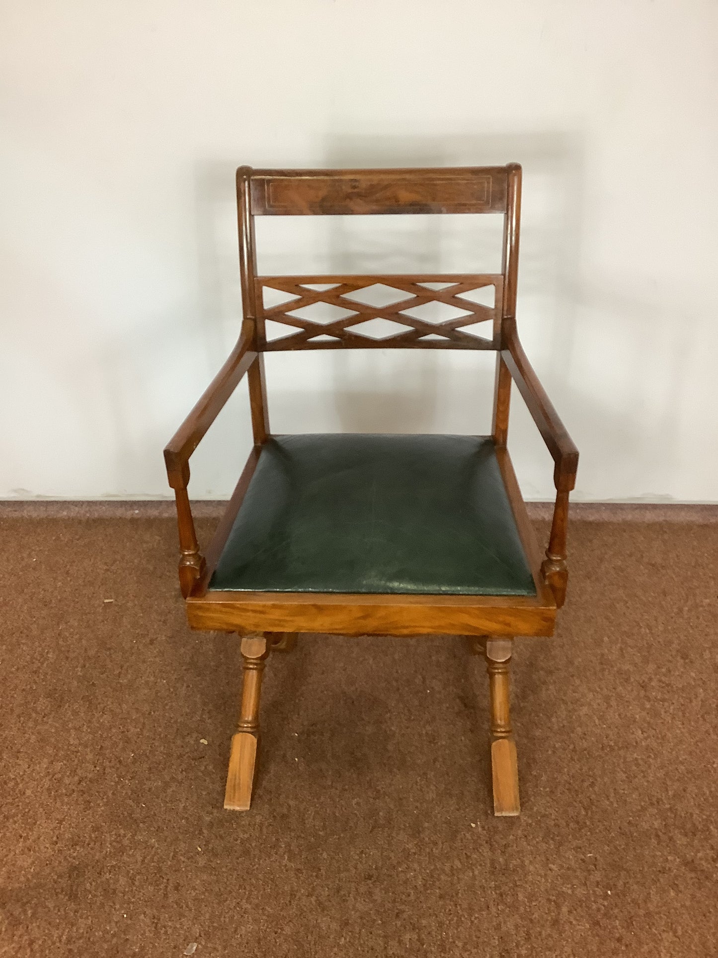 X Frame Campaigne Style Chair F27501