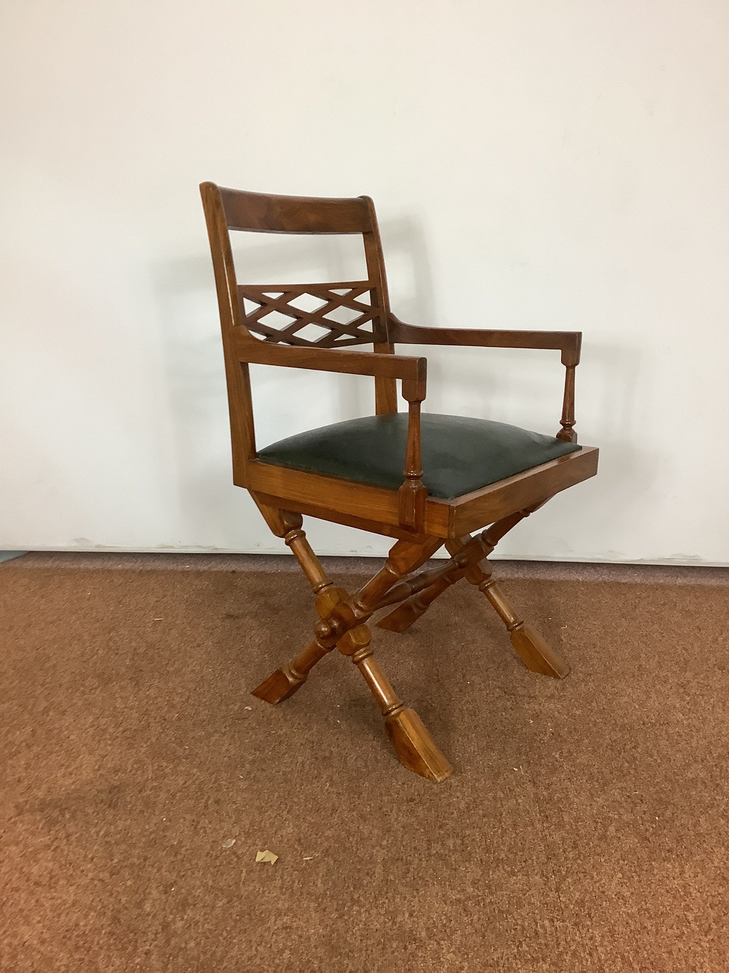 X Frame Campaigne Style Chair F27501