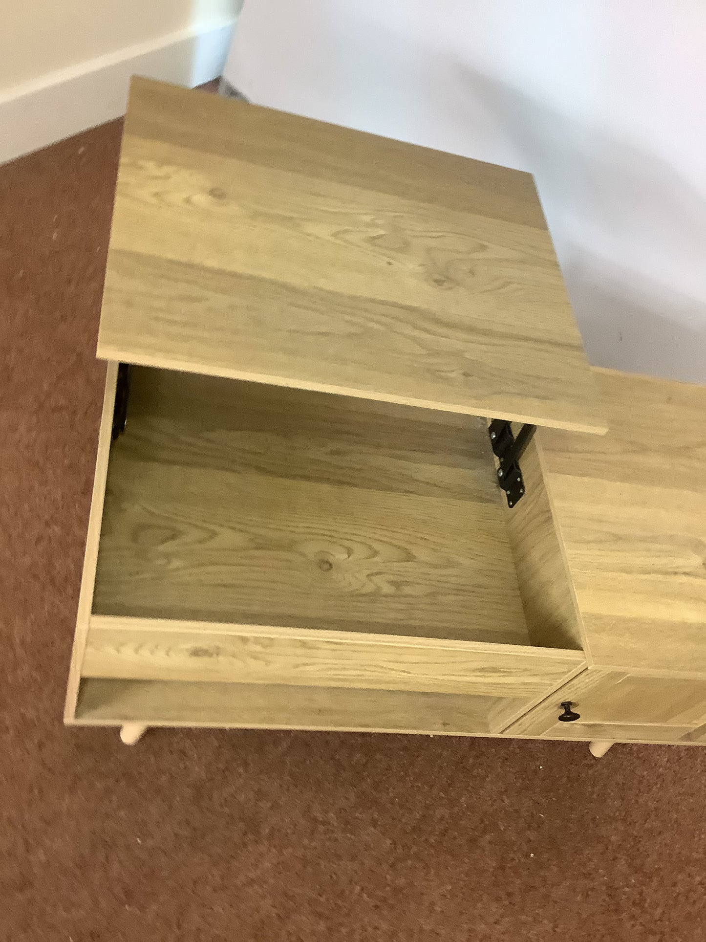 FDS Lift Top Coffee Table with Storage, natural F27503