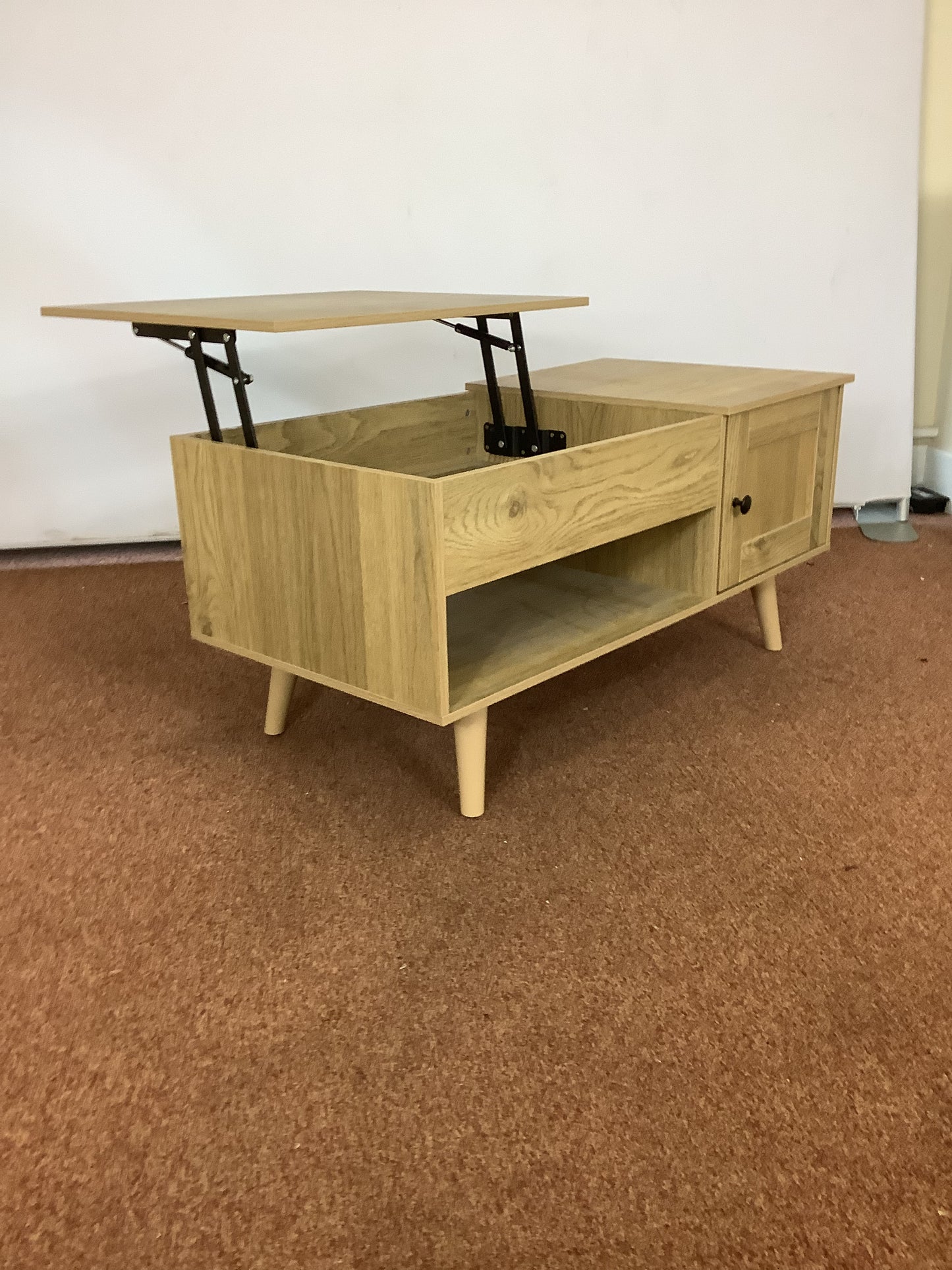 FDS Lift Top Coffee Table with Storage, natural F27503