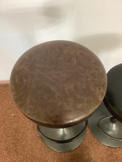 DUNELM 2 x Adjustable Height Bar Stools F27505