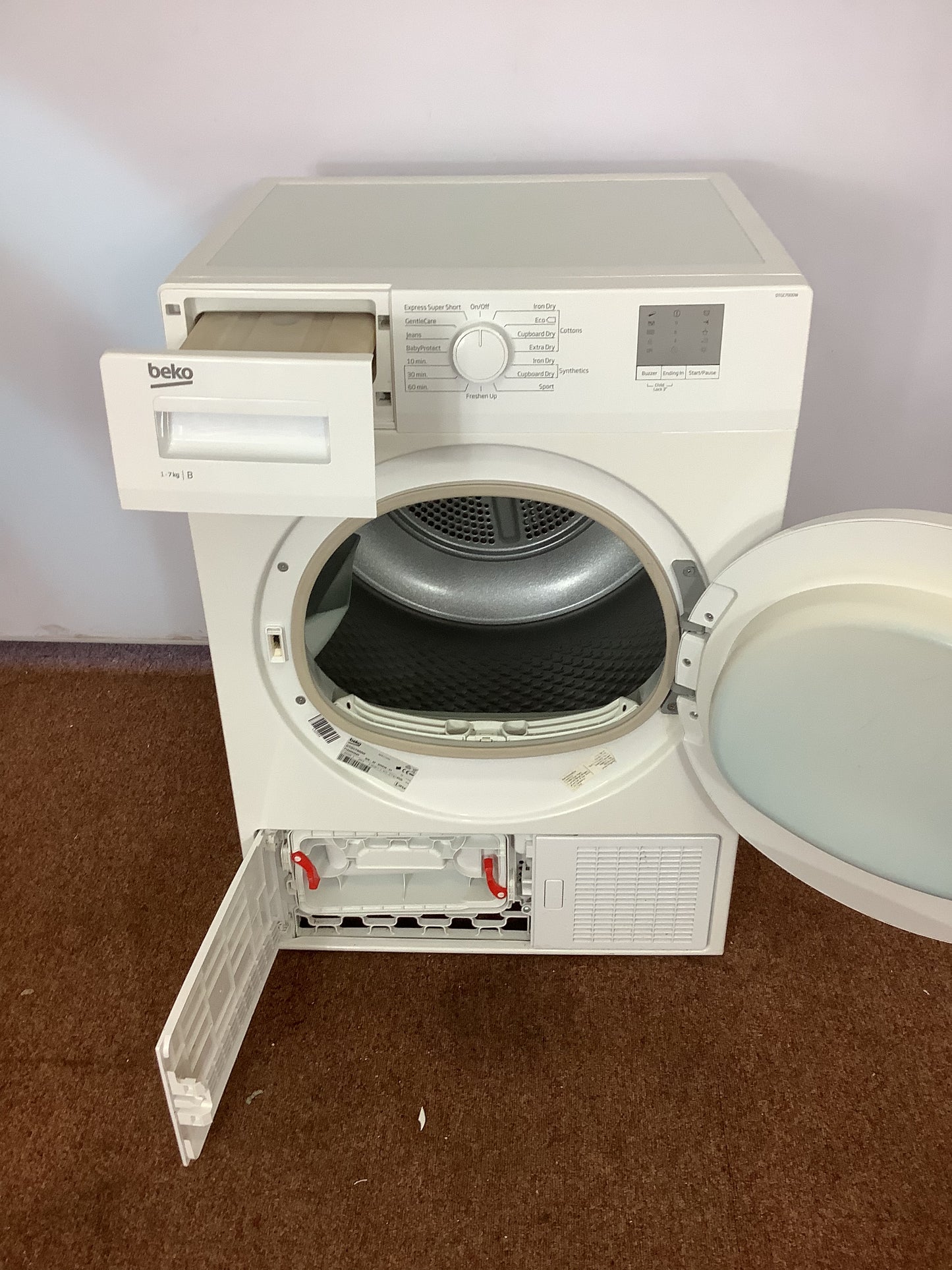 Beko 7kg Tumble Dryer DTGC7000W L52534