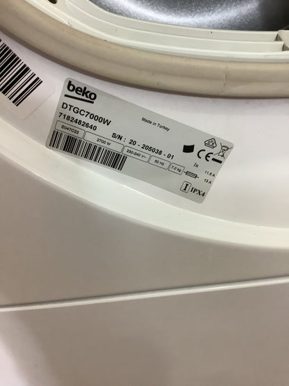 Beko 7kg Tumble Dryer DTGC7000W L52534