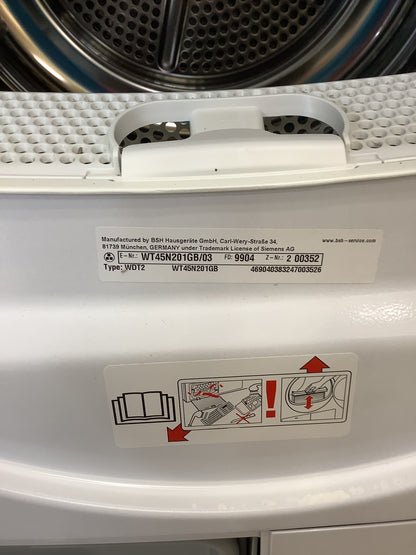 Siemens 8kg Condenser Tumble Dryer WT45N201GB/03 L52543