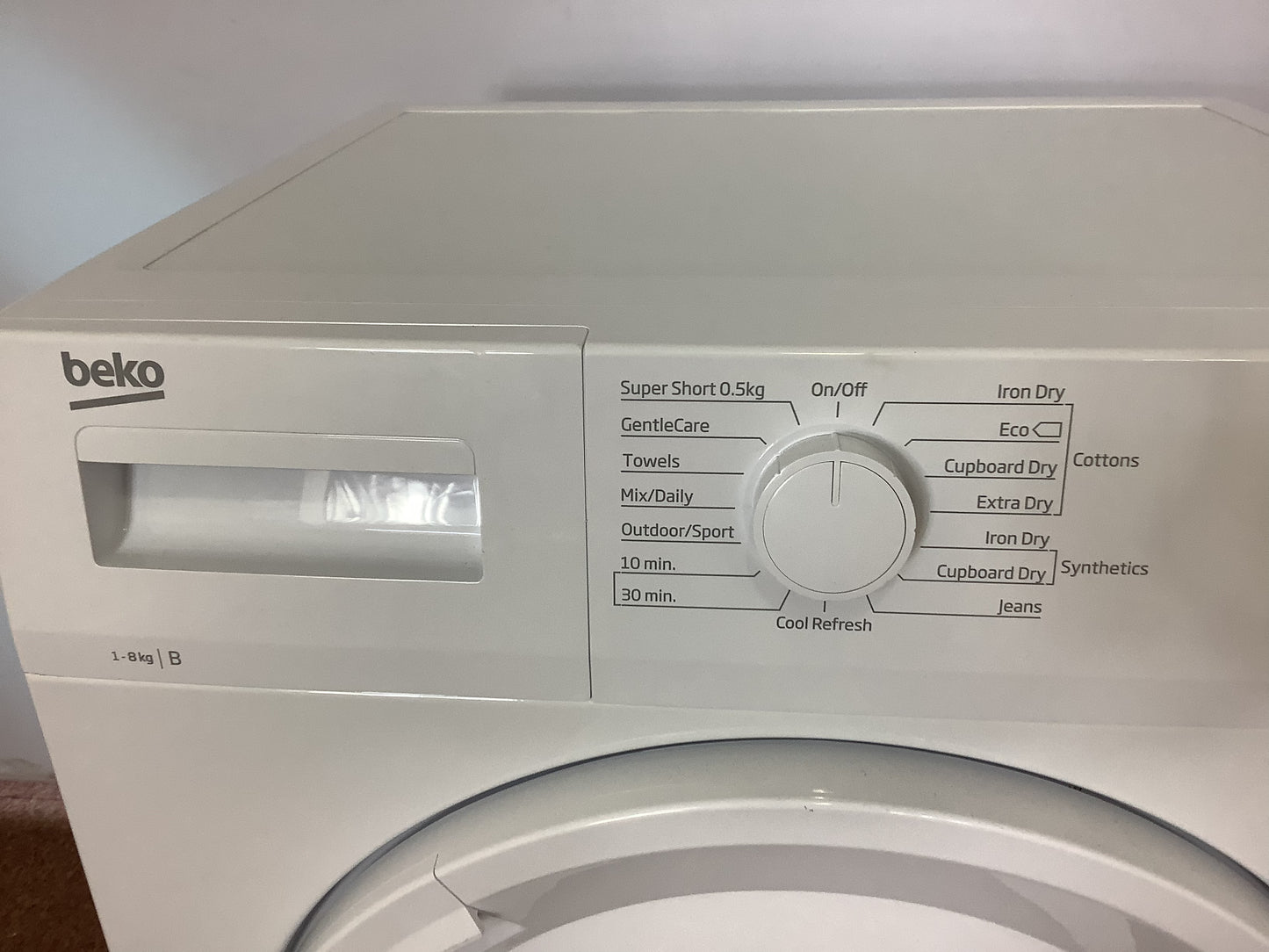 Beko 8kg Tumble Dryer DTKC80021W L52647