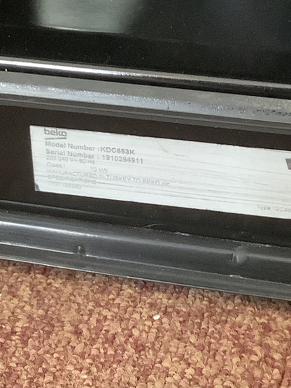 Beko Double Oven & Grill Electric Cooker KDC653K L52682