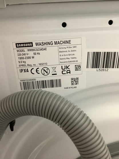 Samsung 9kg Washing Machine, Wi-Fi enabled with SmartThings WW90CGCO4DAE L52812