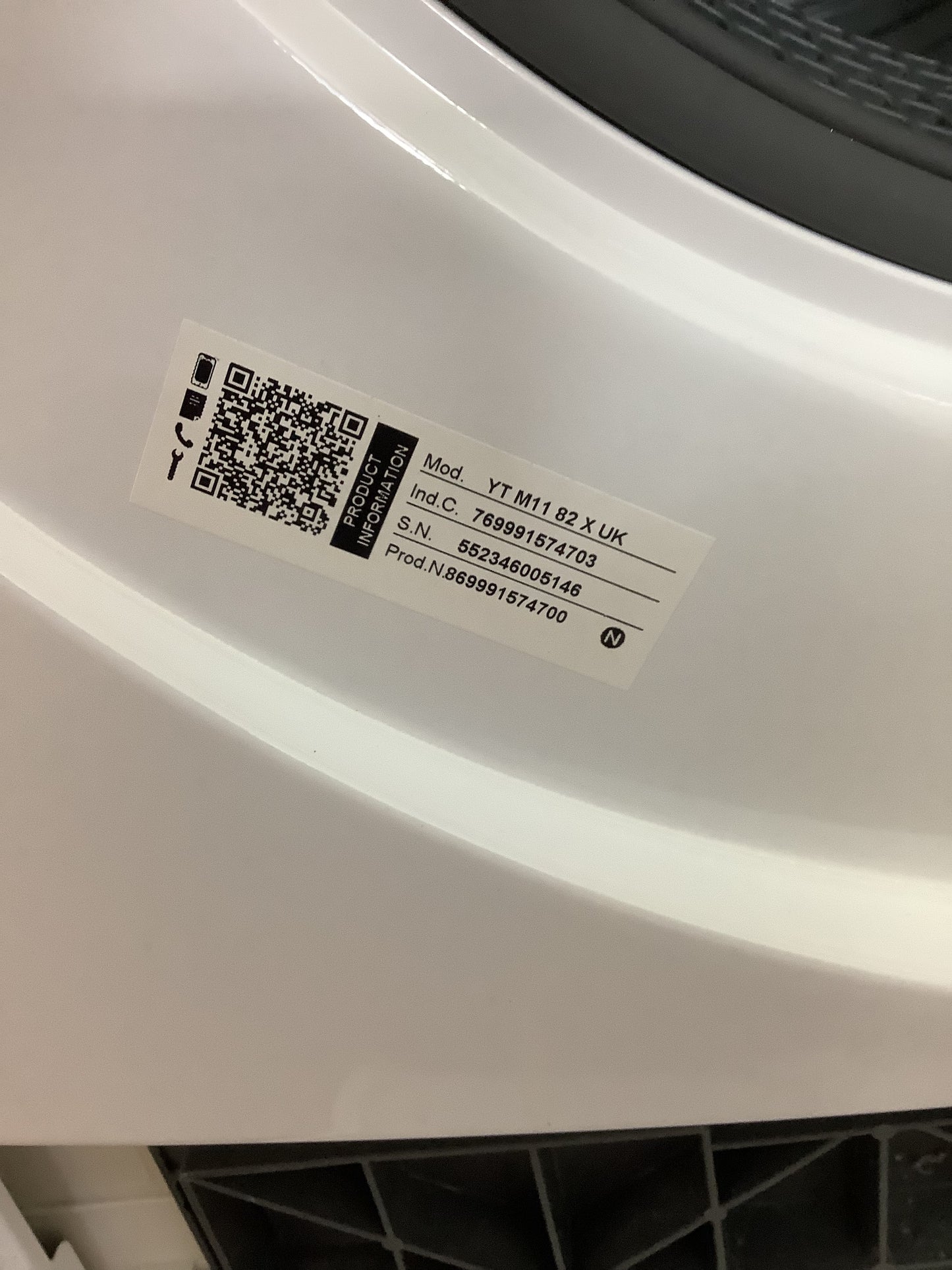 Indesit 8kg Tumble Dryer YTM1182XUK L52870
