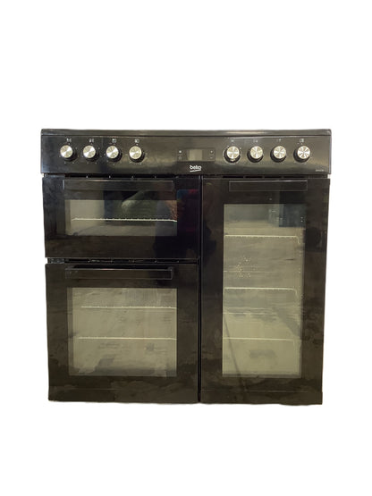 Beko 90cm Double Oven & Grill Electric Cooker KDVC90K L53272