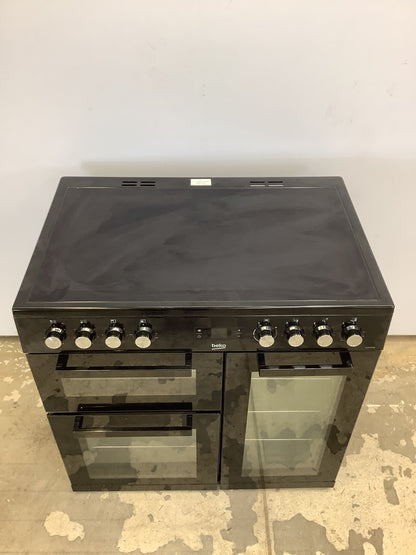 Beko 90cm Double Oven & Grill Electric Cooker KDVC90K L53272