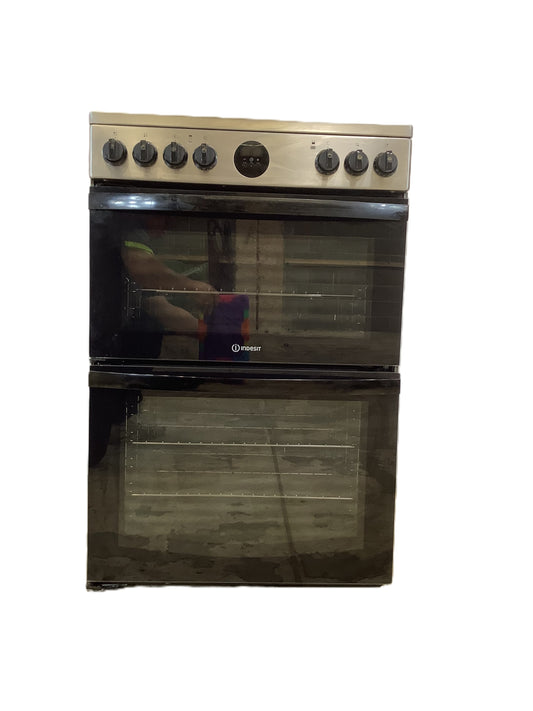 Indesit 60cm Double Oven & Grill Electric Cooker ID67V9HCX/UK L53277
