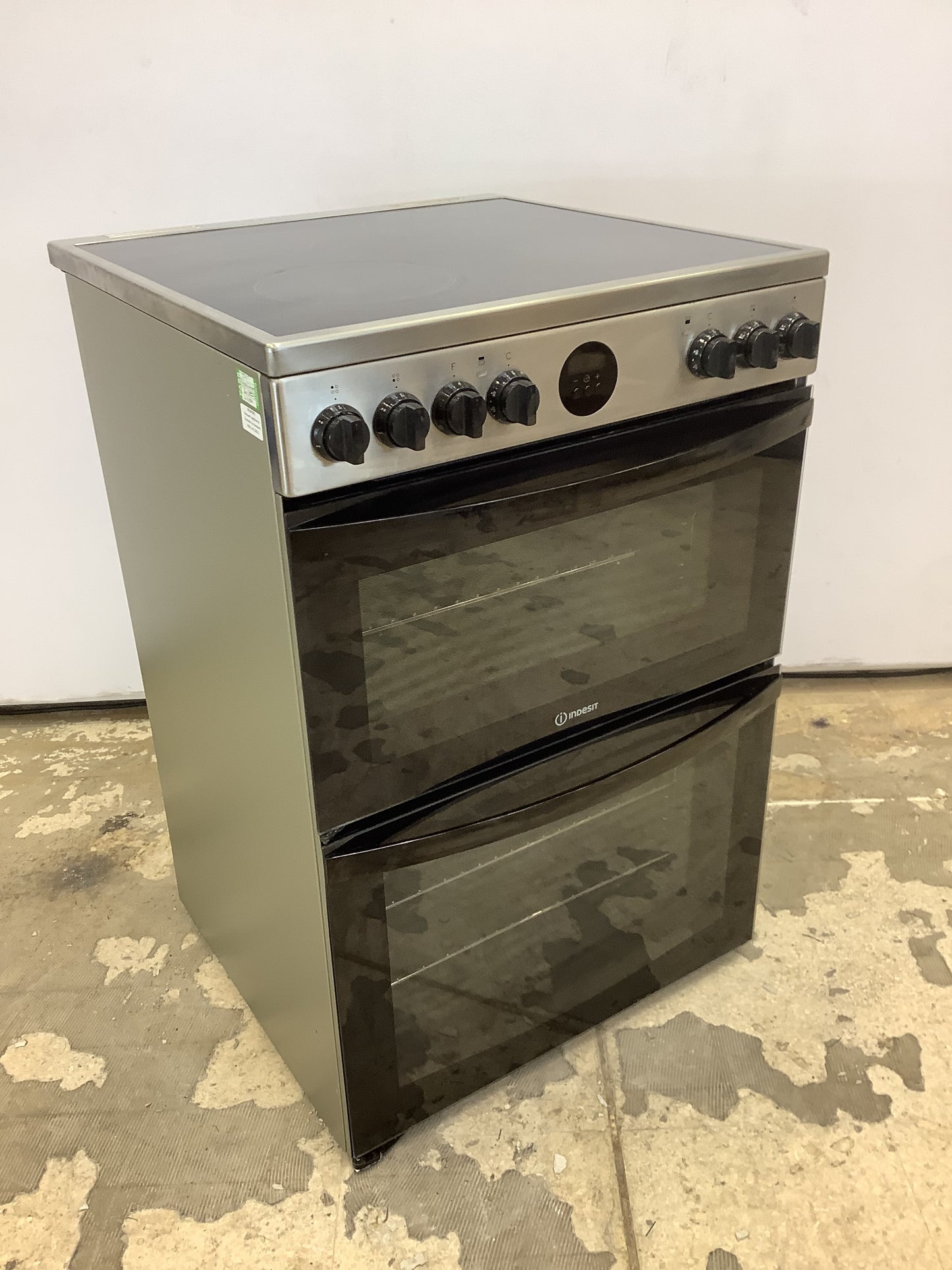 Indesit 60cm Double Oven & Grill Electric Cooker ID67V9HCX/UK L53277