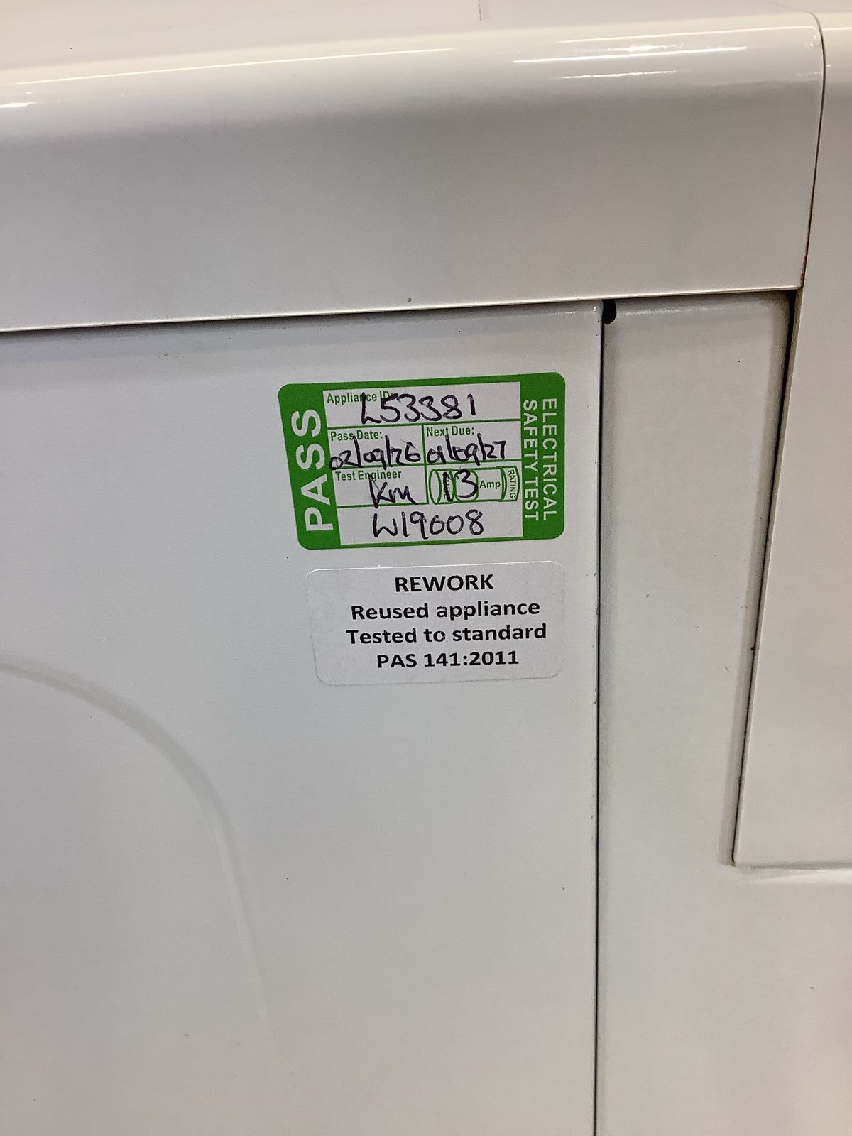 Hotpoint 9kg Condenser Tumble Dryer H3D91WBWUK L53381
