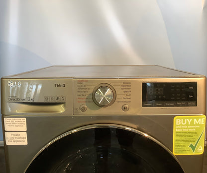 LG 12kg Washing Machine F4V712STSE { Wifi Enabled } L48546