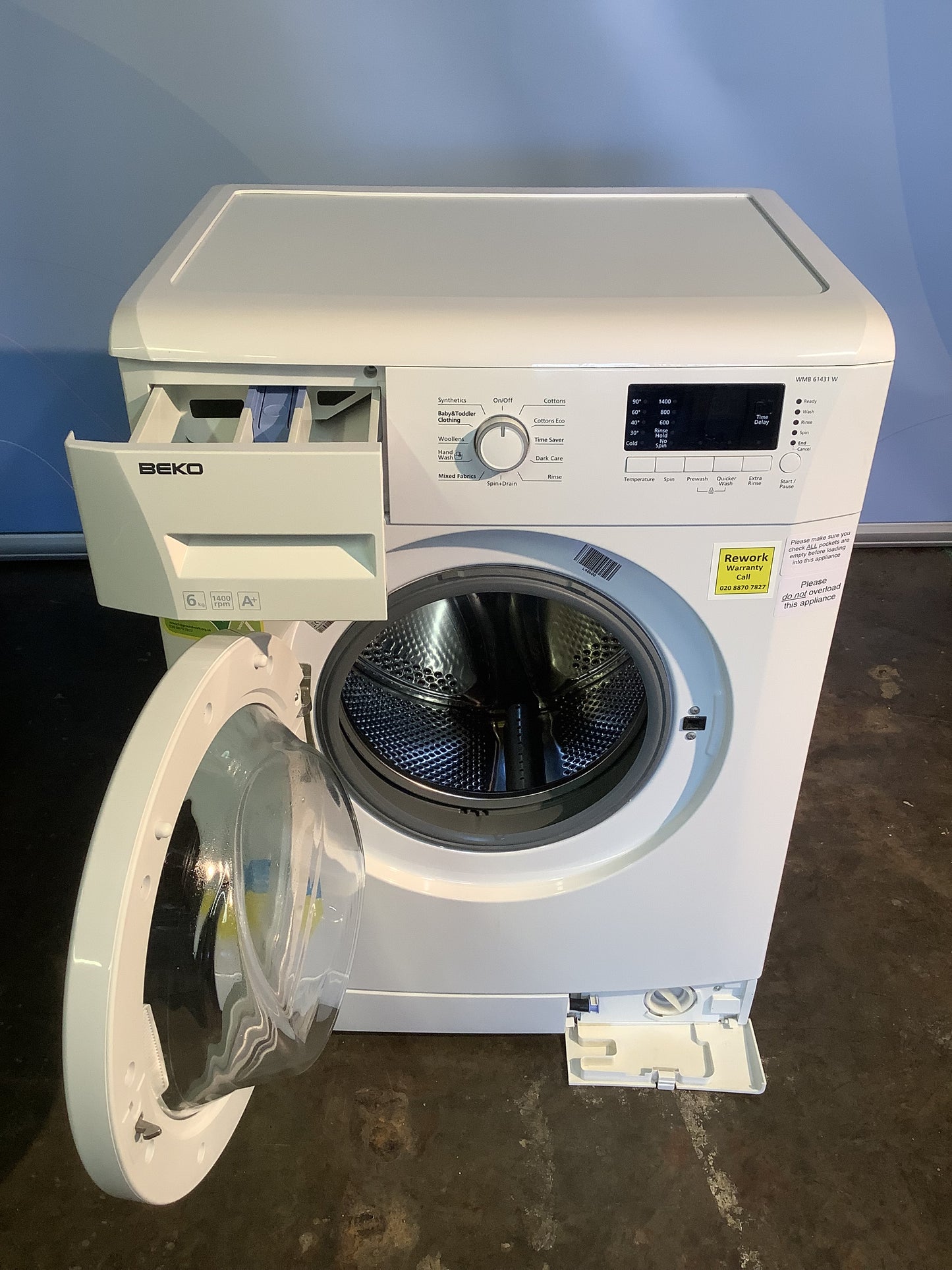 Beko 6kg Washing Machine WMB61431W L48600
