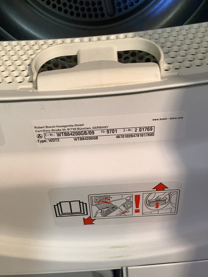 Bosch 8kg Tumble Dryer WTB84200GB L48113