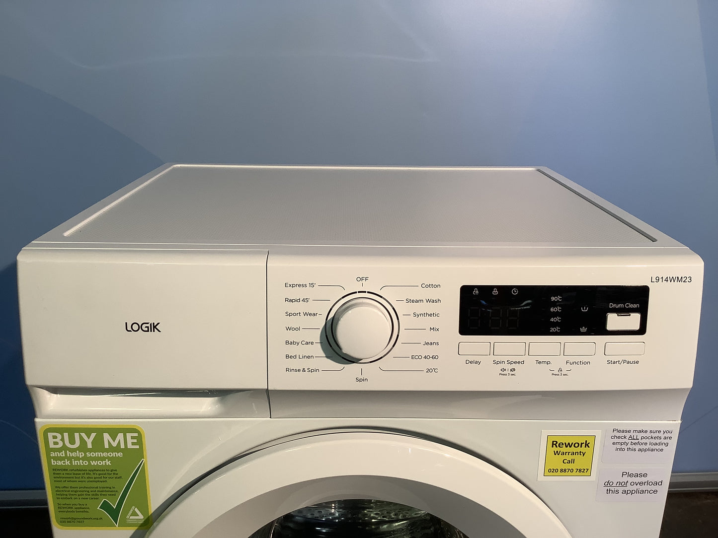 Logik Washing Machine L914WM23 L47905