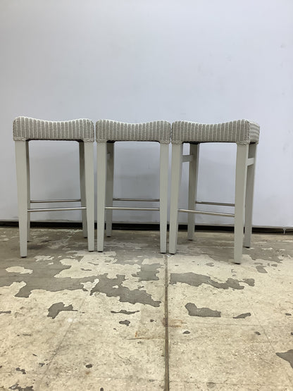 NEPTUNE Montague Lloyd Loom Bar Stool x 3. F27652