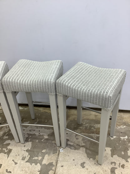 NEPTUNE Montague Lloyd Loom Bar Stool x 3. F27652