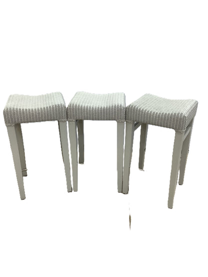 NEPTUNE Montague Lloyd Loom Bar Stool x 3. F27652