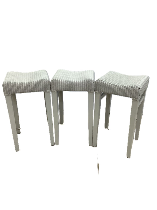 NEPTUNE Montague Lloyd Loom Bar Stool x 3. F27652