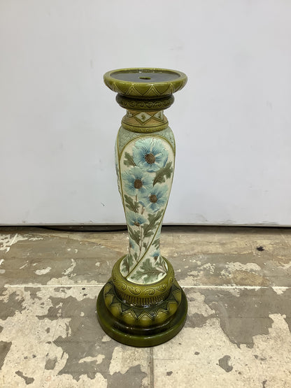 Floral Blue & Green Pedestal F27654