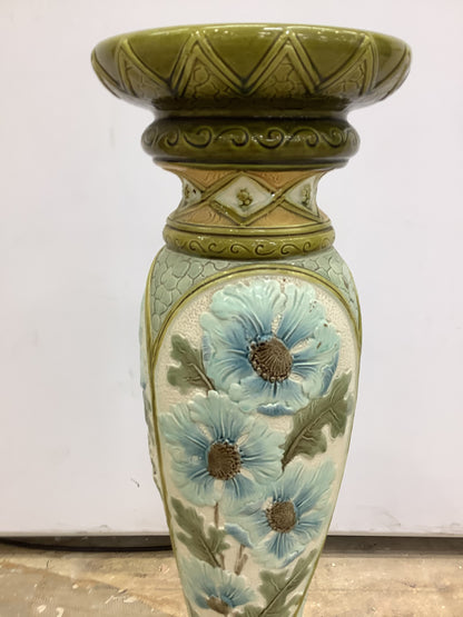 Floral Blue & Green Pedestal F27654