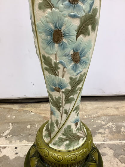 Floral Blue & Green Pedestal F27654