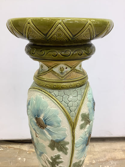 Floral Blue & Green Pedestal F27654