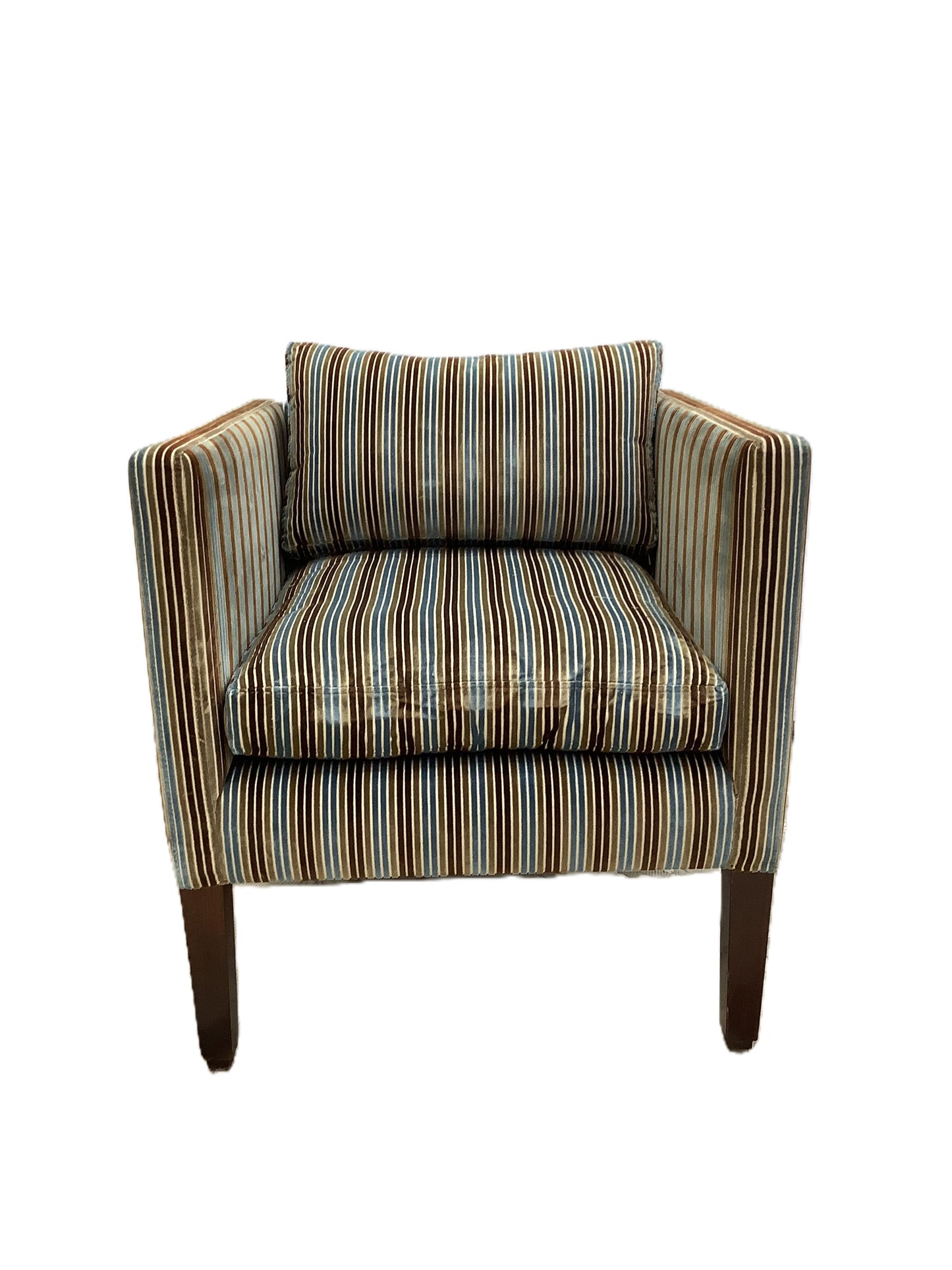 Striped Tufted Armchair. F27655
