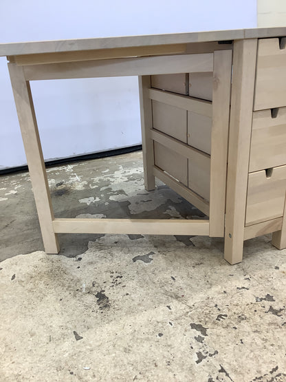 IKEA Norden Birch Gateleg Dining Table with 6 Drawers F27657