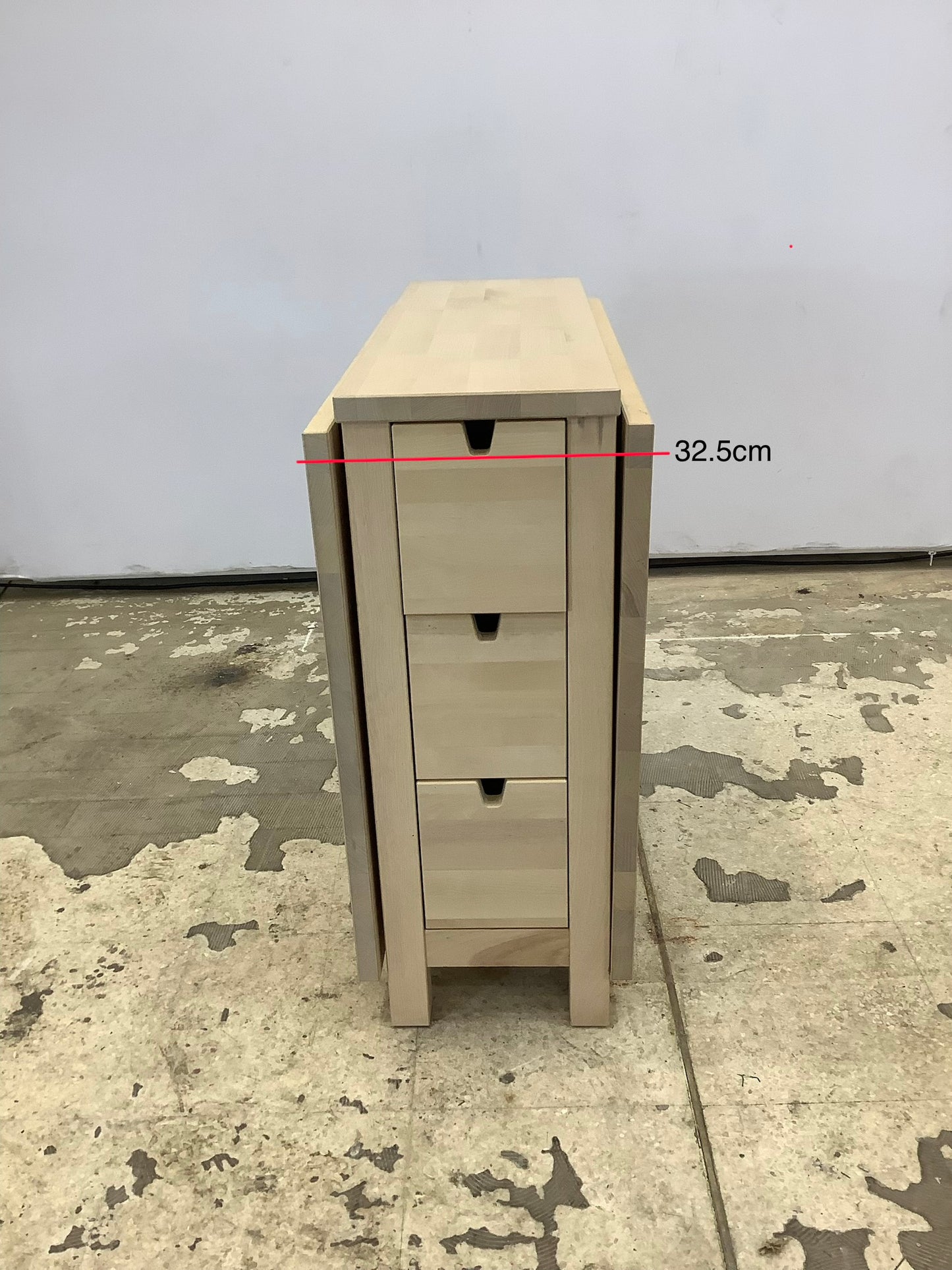 IKEA Norden Birch Gateleg Dining Table with 6 Drawers F27657