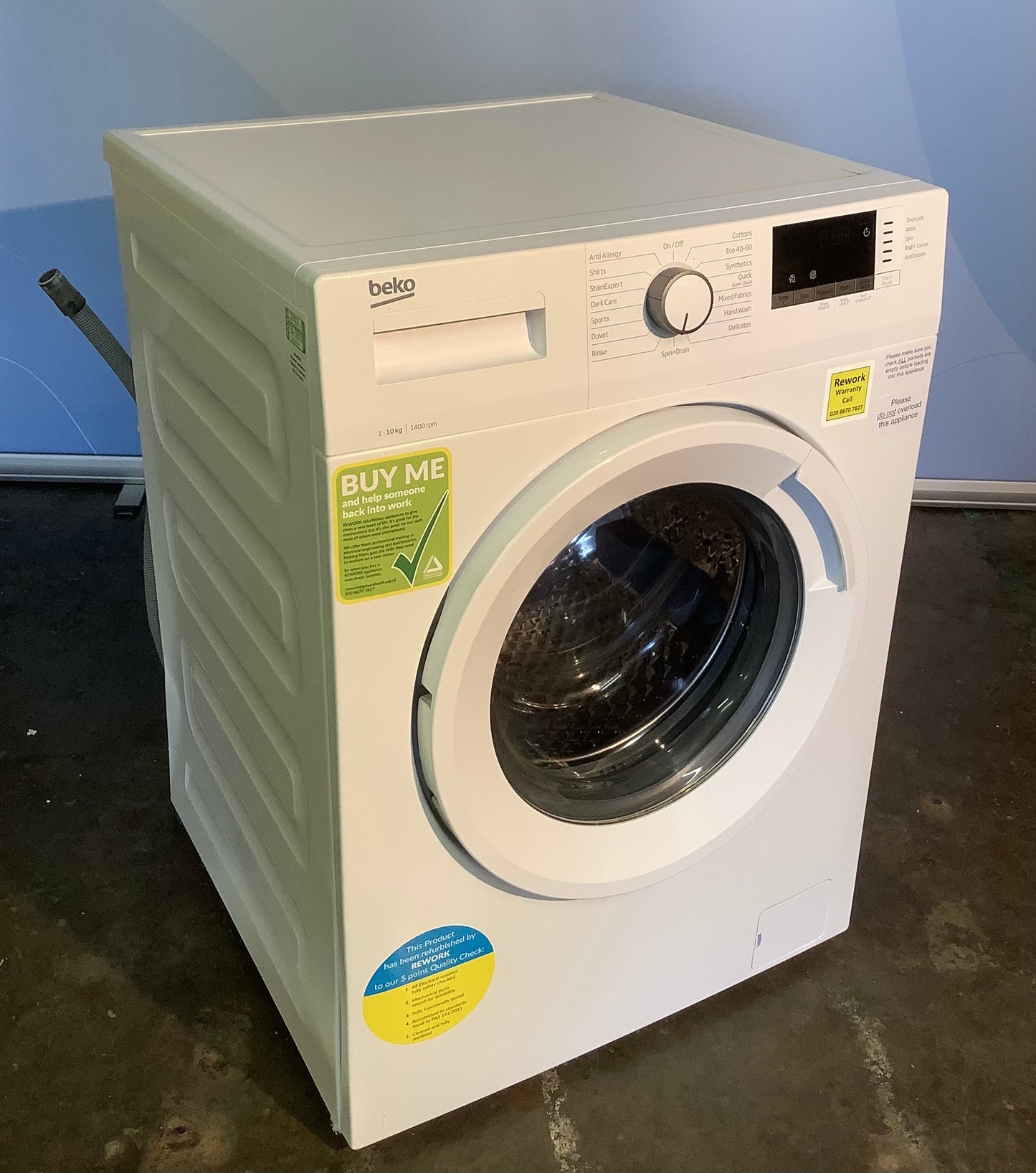 Beko 10kg Washing Machine WTK104151W L48732