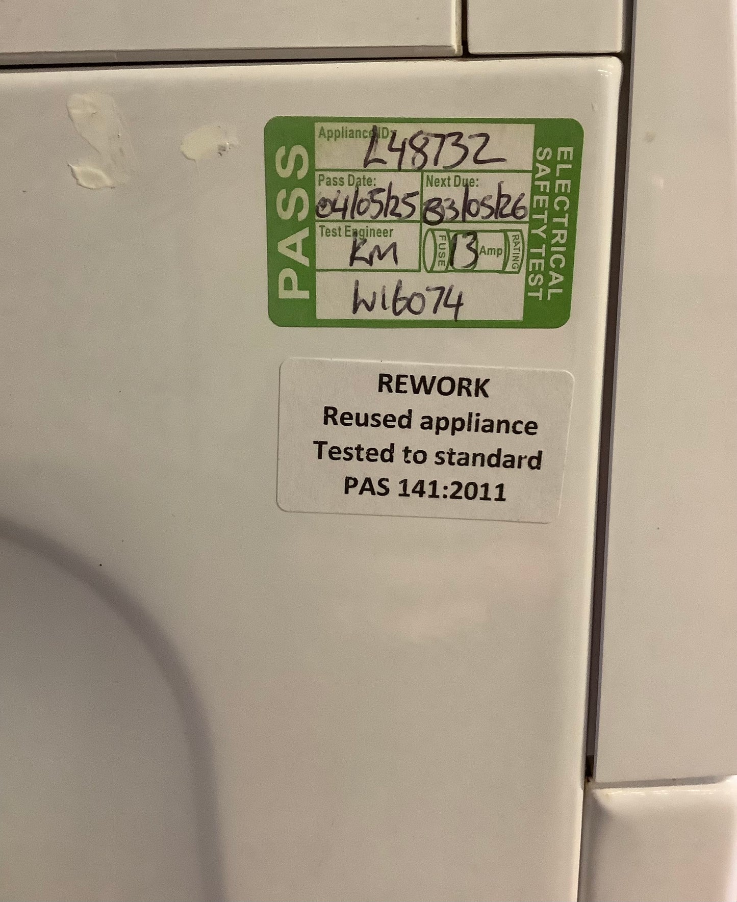 Beko 10kg Washing Machine WTK104151W L48732