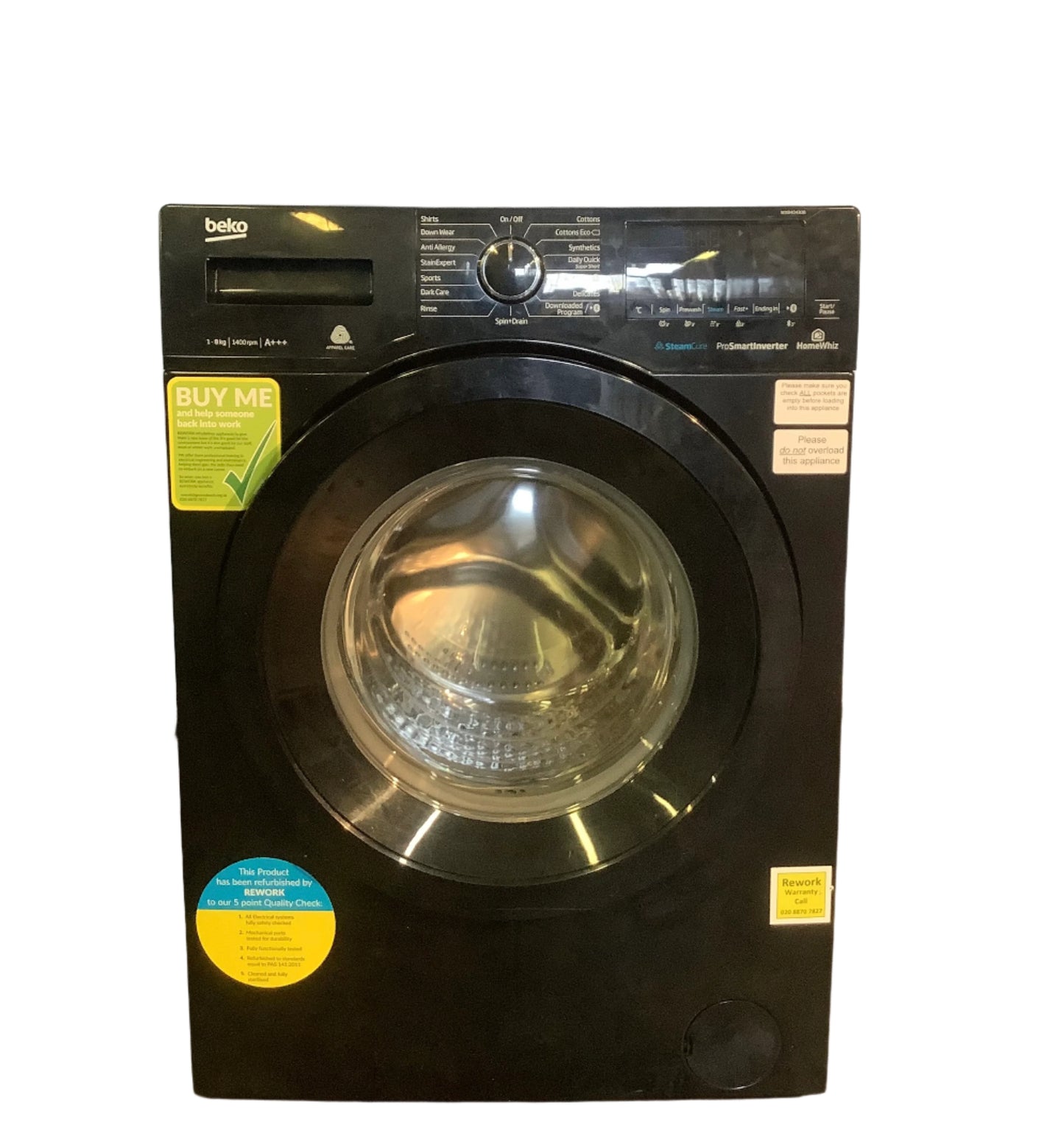 Beko 8kg Washing Machine WX840430B L48526
