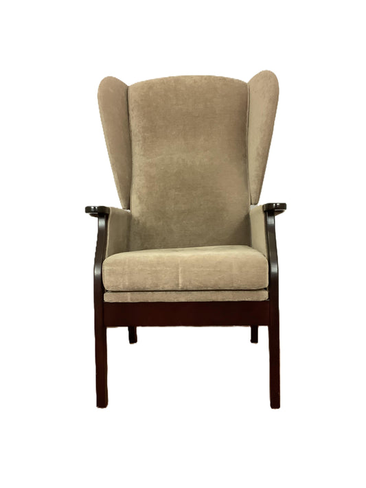 High Back Armchair, Beige F27161