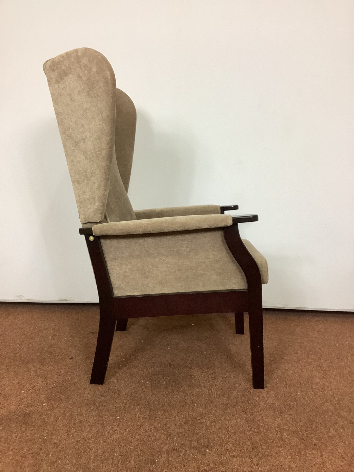 High Back Armchair, Beige F27161