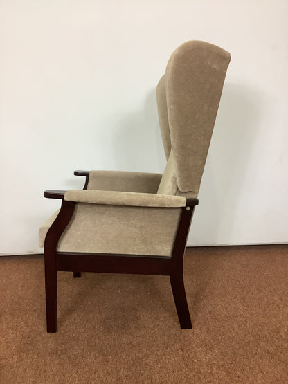 High Back Armchair, Beige F27161