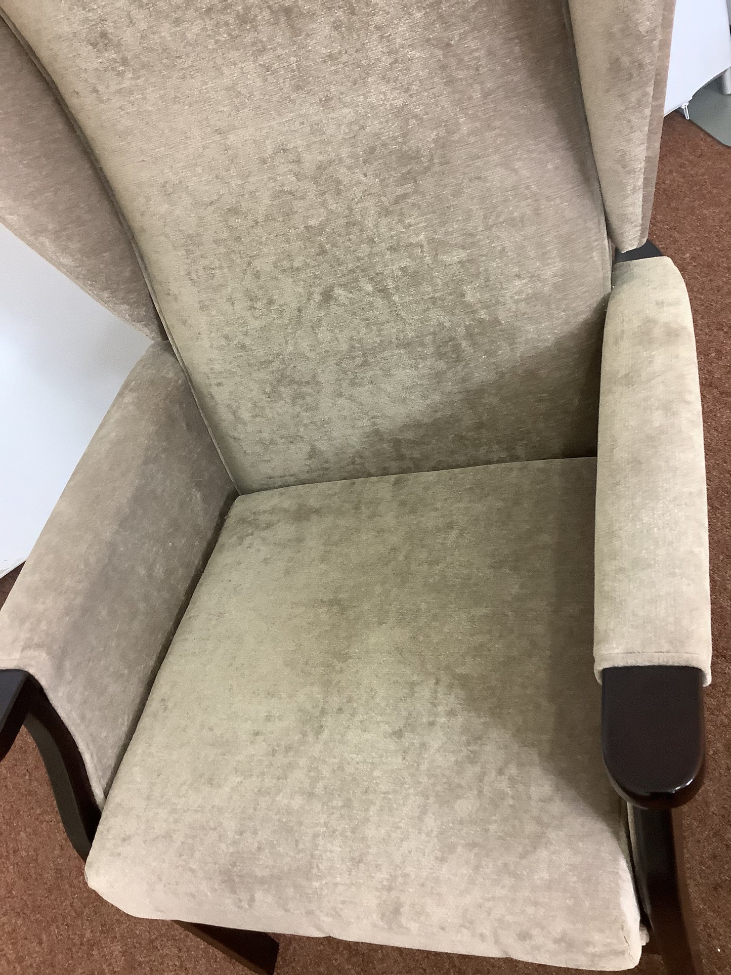 High Back Armchair, Beige F27161