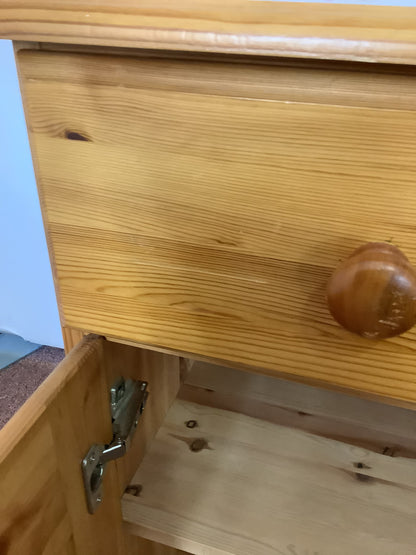 Pine 3 Draw / 2 Cupboard Sideboard F27407
