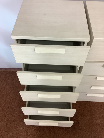 {PAIR} GAMI By Bensons for Beds 5 Draw Narrow Chest of Drawers F27411