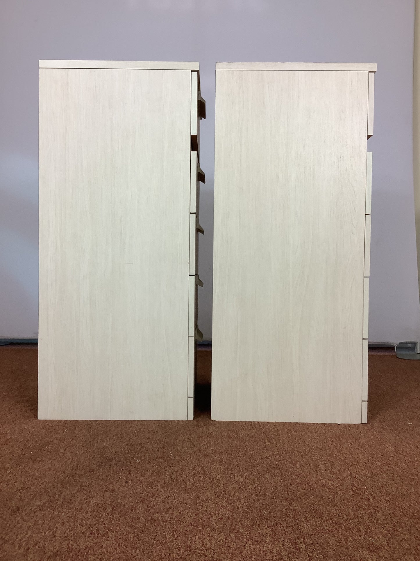 {PAIR} GAMI By Bensons for Beds 5 Draw Narrow Chest of Drawers F27411