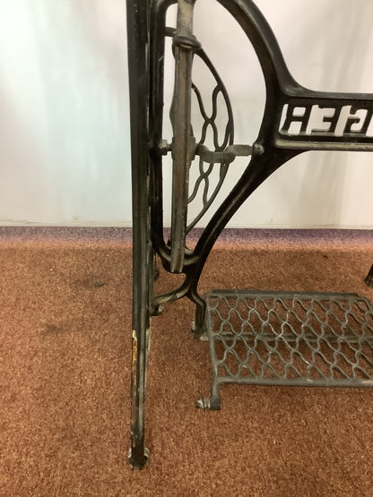 Singer Sewing Machine Cast Iron Treadle Base F27413