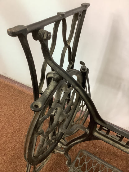 Singer Sewing Machine Cast Iron Treadle Base F27413