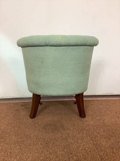 {Bouji} Light Green Tufted Back Slipper / Cocktail Chair F27414