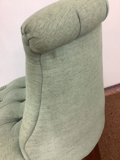 {Bouji} Light Green Tufted Back Slipper / Cocktail Chair F27414