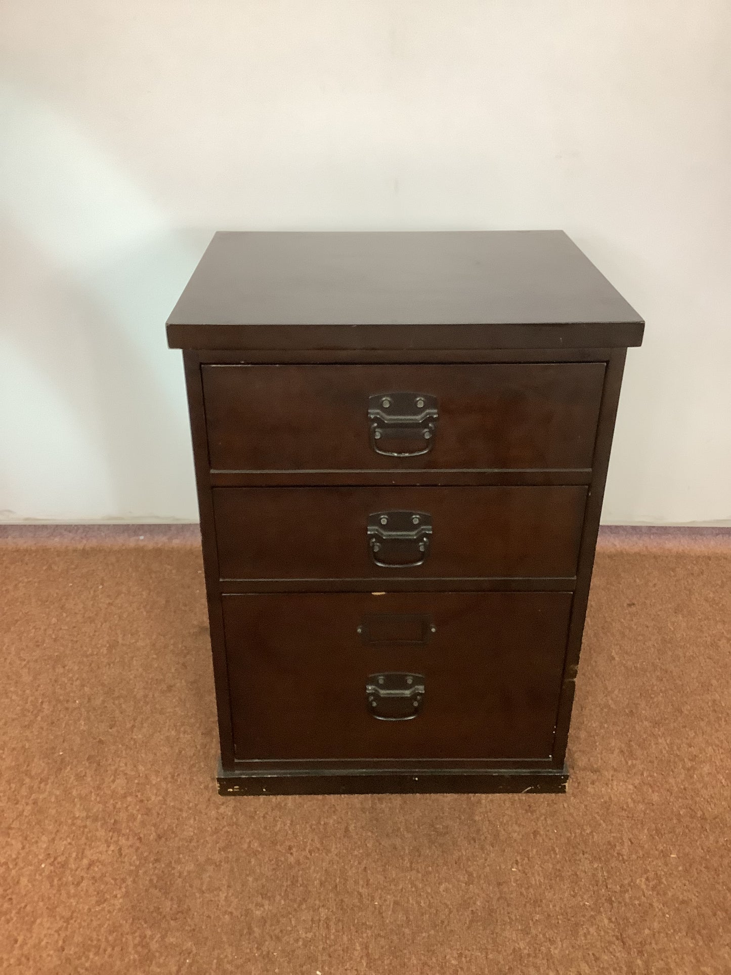 Pottery Barn Dark Mahogany Finish File Cabinet F27416