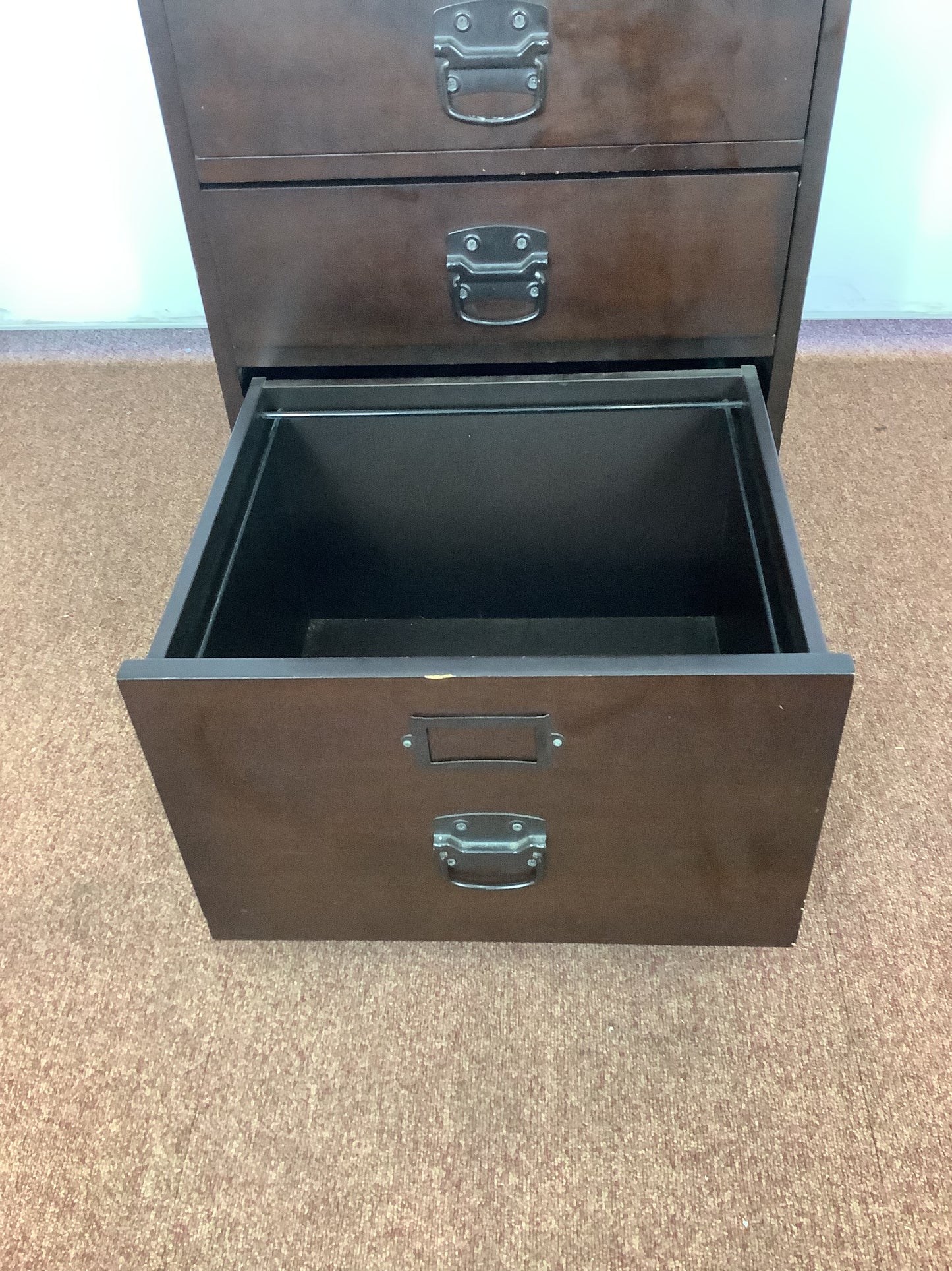 Pottery Barn Dark Mahogany Finish File Cabinet F27416